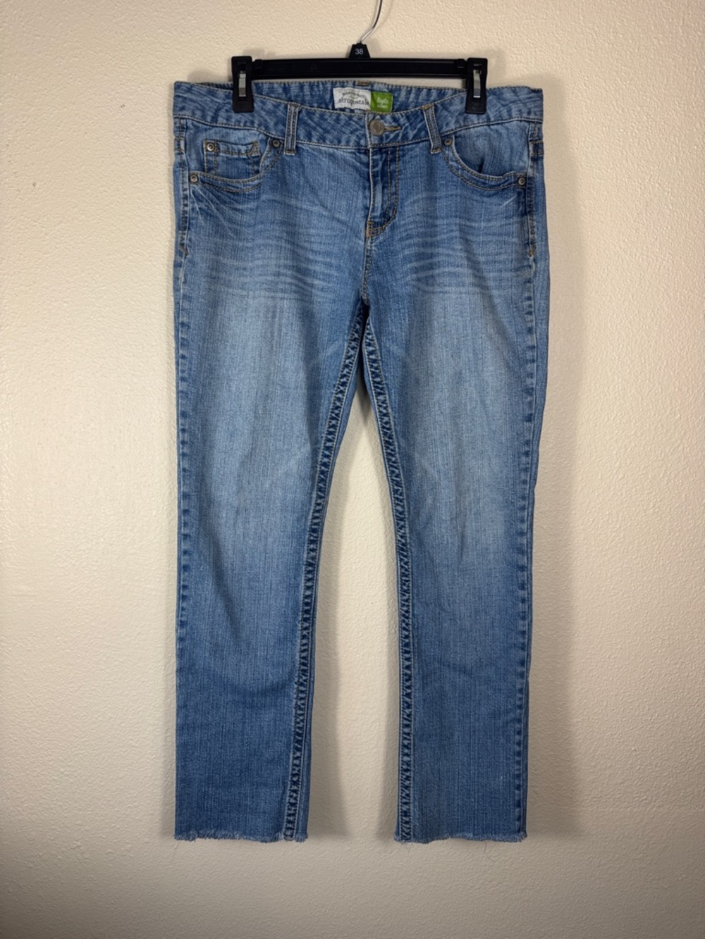 Aeropostale Bayla Skinny Curvy Light Blue Women's Straight-Leg Jeans Size 14